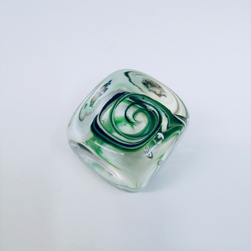 DB-661 Paperweight Square Green $66 at Hunter Wolff Gallery